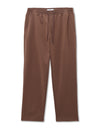 Celio* Brown Solid Men Slim Fit Polyester Trousers