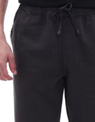 Celio* Men Grey Solid Relaxed Fit Cotton Trousers