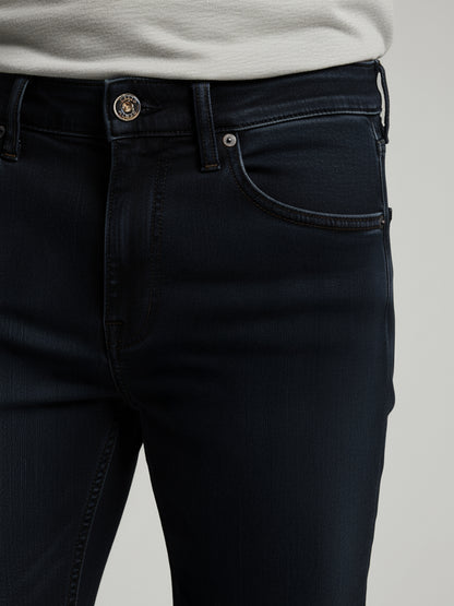 Celio* Men Black Solid Skinny Fit Cotton Jeans