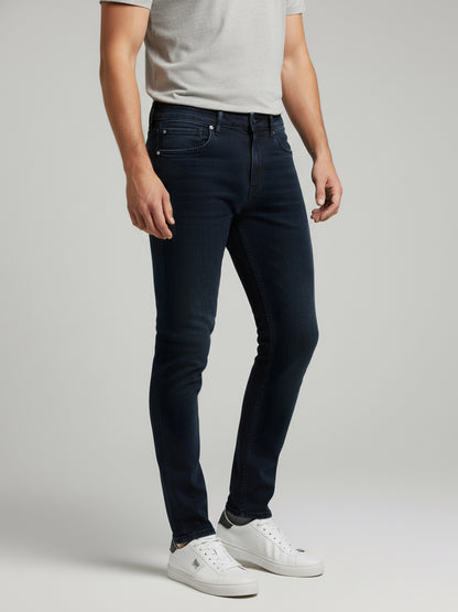 Celio* Men Black Solid Skinny Fit Cotton Jeans