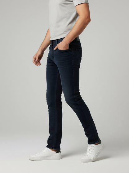 Celio* Men Black Solid Skinny Fit Cotton Jeans