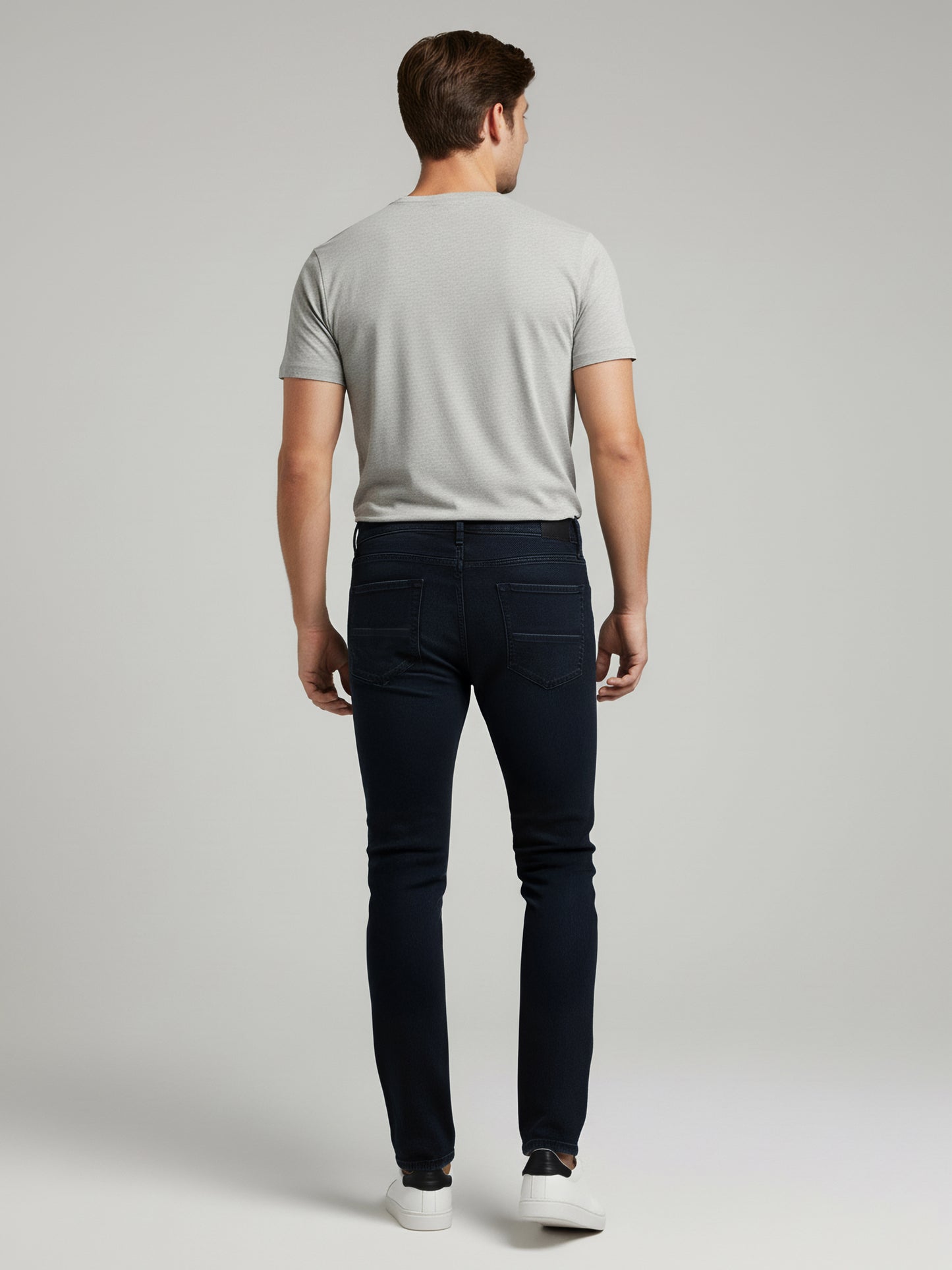 Celio* Men Black Solid Skinny Fit Cotton Jeans