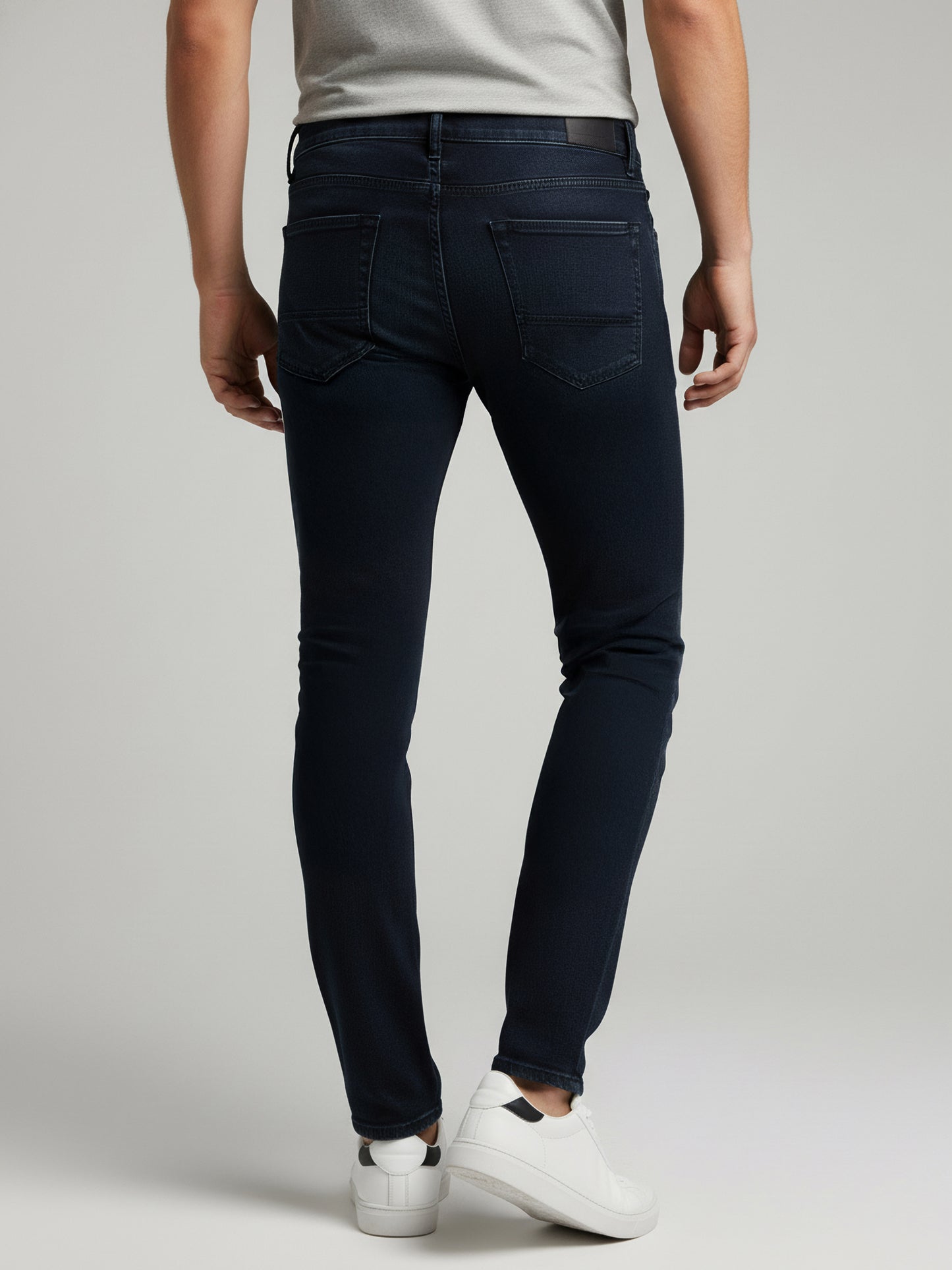 Celio* Men Black Solid Skinny Fit Cotton Jeans