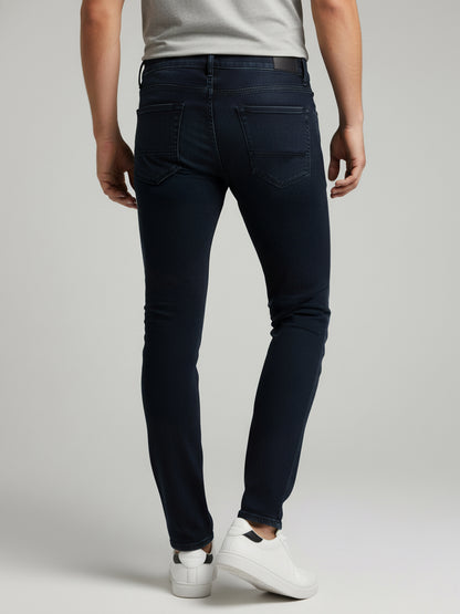 Celio* Men Black Solid Skinny Fit Cotton Jeans