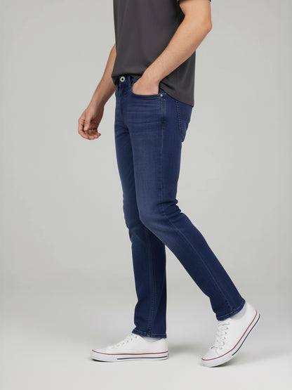 Celio* Men Blue Solid Skinny Fit Cotton Jeans