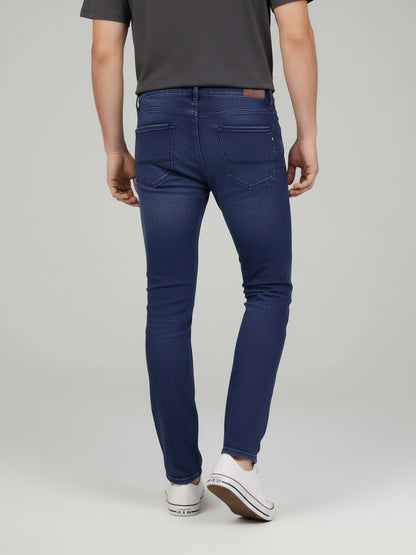 Celio* Men Blue Solid Skinny Fit Cotton Jeans