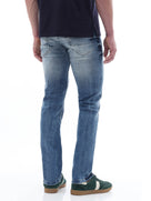 Celio Twill Slim Fit Cotton Poly Blend Blue Jeans
