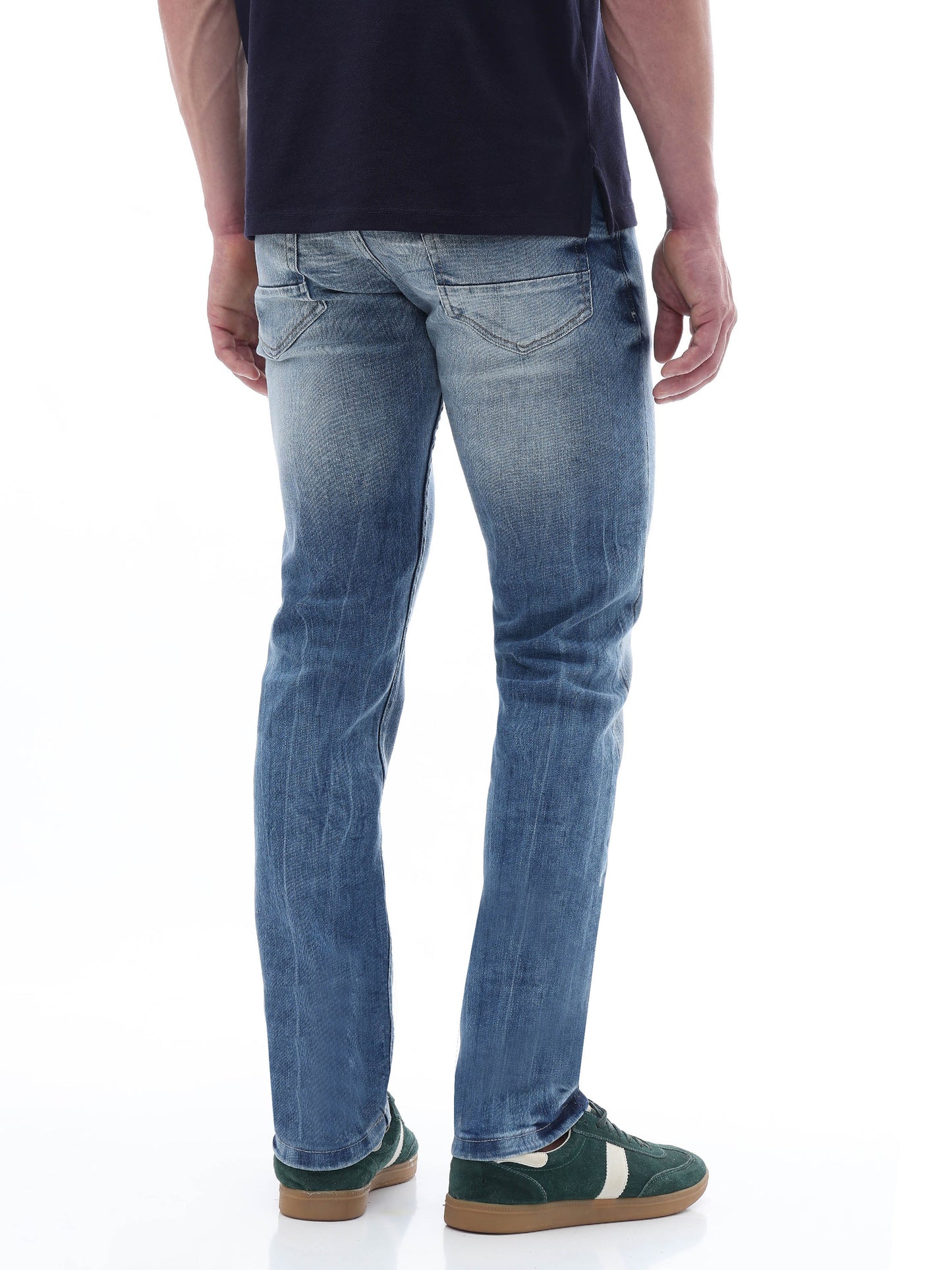 Celio Twill Slim Fit Cotton Poly Blend Blue Jeans