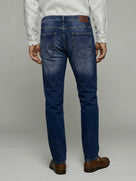 Celio* Blue Men Cotton Solid Straight Fit Jeans