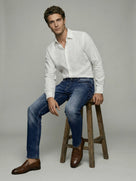 Celio* Blue Men Cotton Solid Straight Fit Jeans