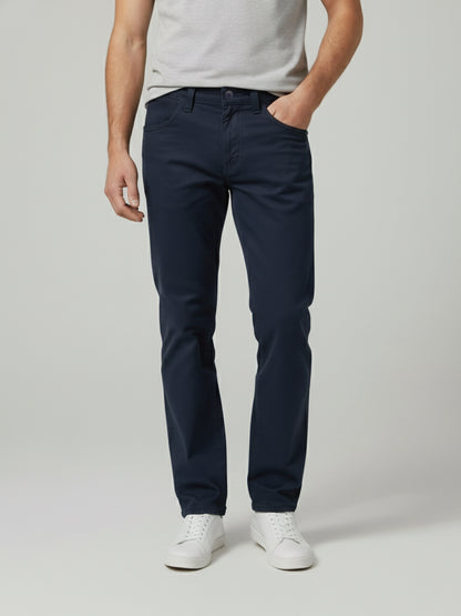 Celio* Men Blue Solid Loose Fit Cotton Trousers