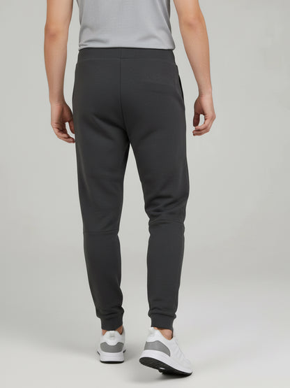 Celio Men Grey Solid Skinny Fit Cotton Trousers