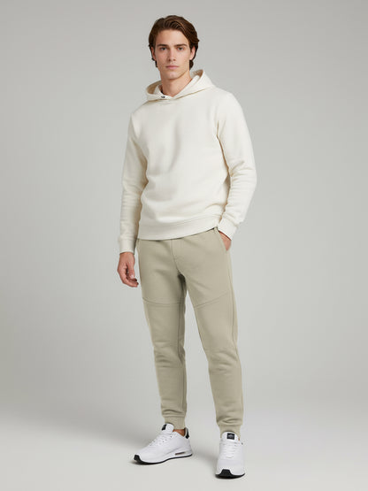 *Celio Men Beige Solid Skinny Fit Cotton Trousers