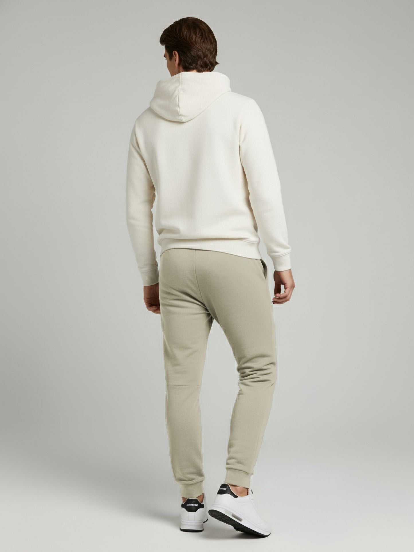 *Celio Men Beige Solid Skinny Fit Cotton Trousers