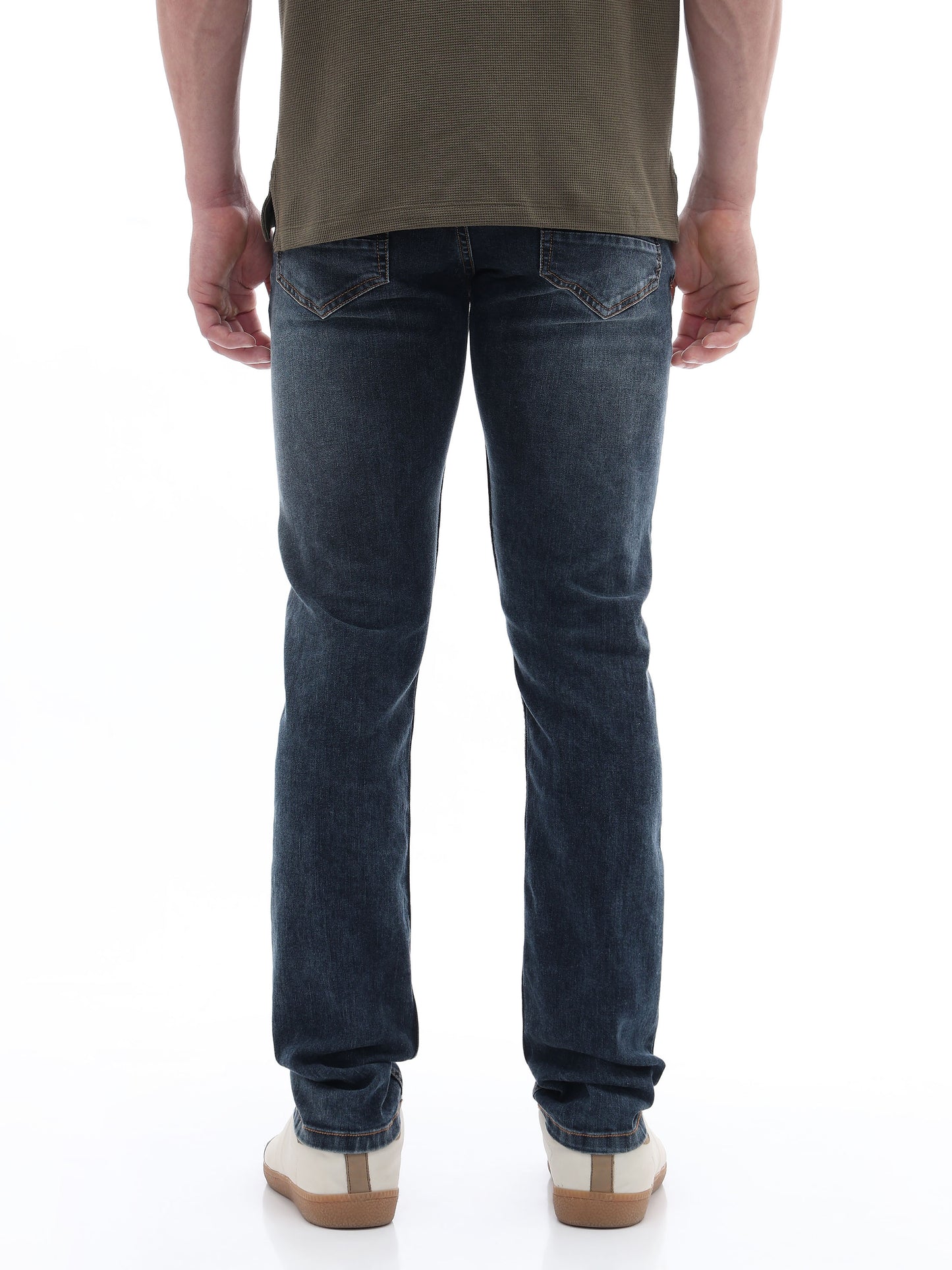 Celio Twill Slim Fit Cotton Poly Blend Grey Jeans