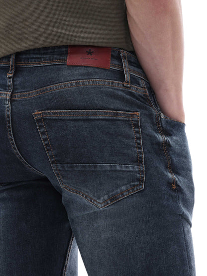 Celio Twill Slim Fit Cotton Poly Blend Grey Jeans