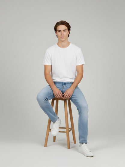 Celio* Men  Blue Solid flare-fit Cotton Jeans