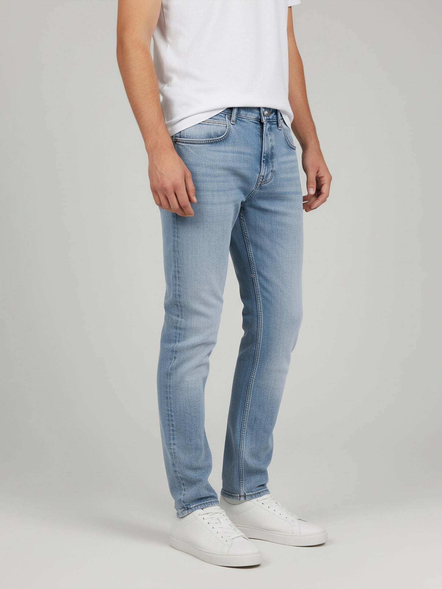 Celio* Men  Blue Solid flare-fit Cotton Jeans