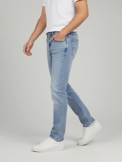 Celio* Men  Blue Solid flare-fit Cotton Jeans