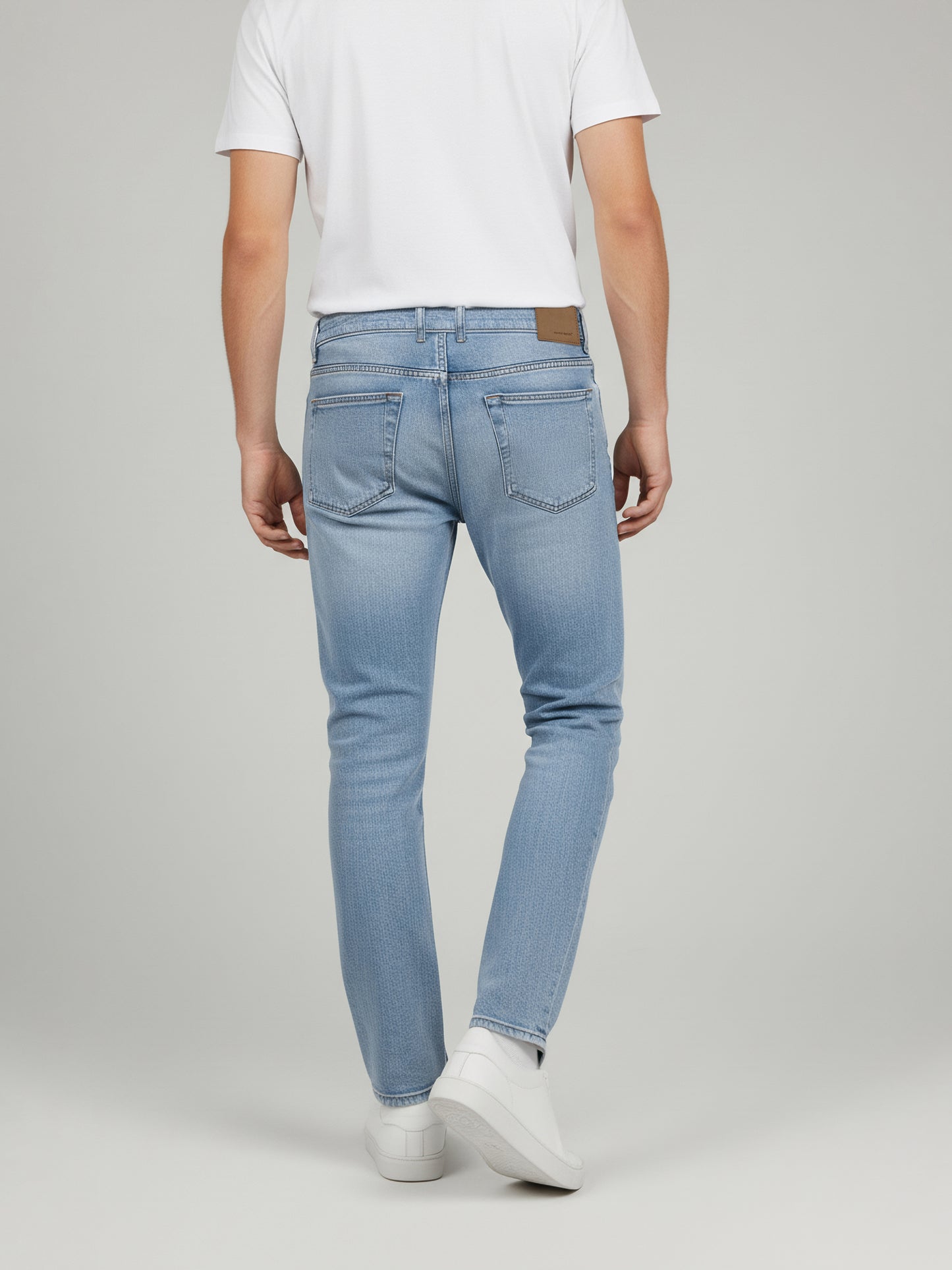 Celio* Men  Blue Solid flare-fit Cotton Jeans