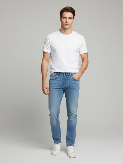 Celio* Men  Blue Solid flare-fit Cotton Jeans