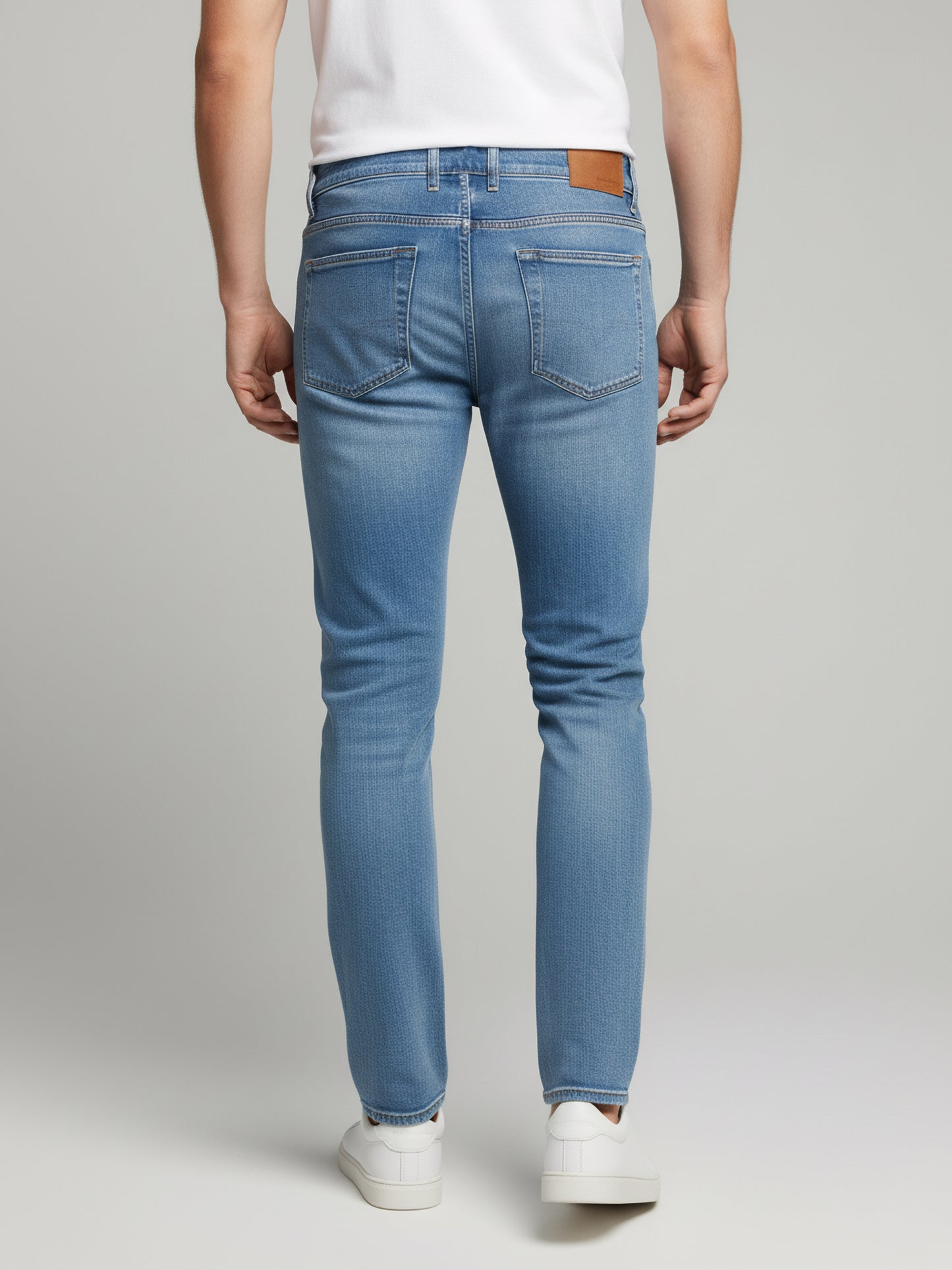 Celio* Men  Blue Solid flare-fit Cotton Jeans