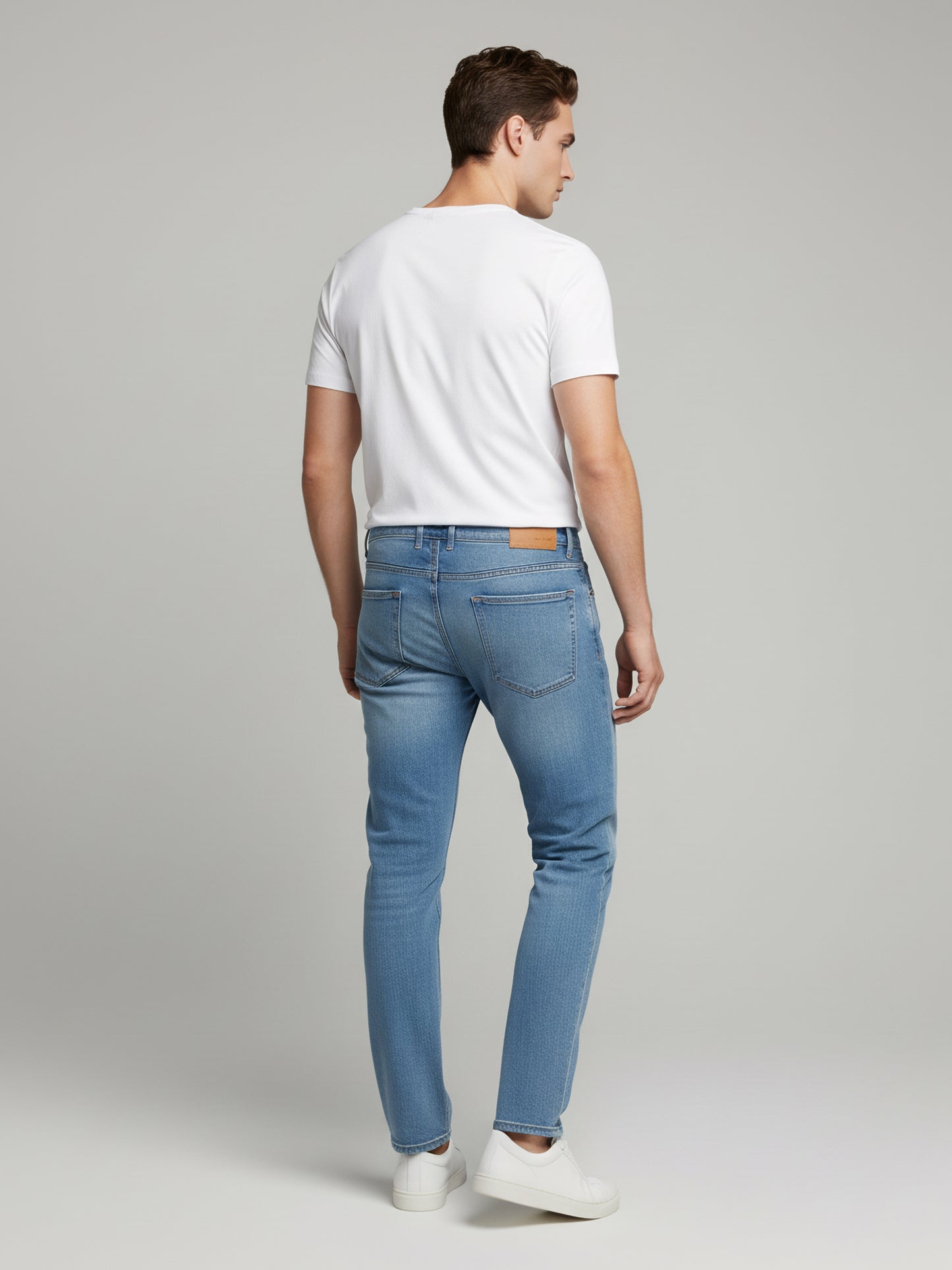 Celio* Men  Blue Solid flare-fit Cotton Jeans