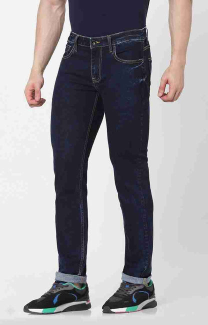 Navy Blue Slim Fit Jeans