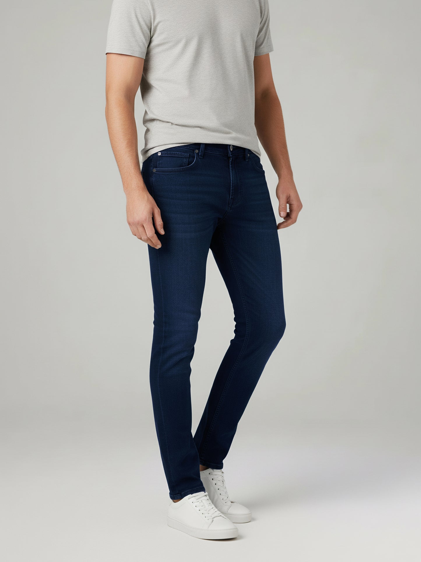 Celio* Men Blue Solid Slim Fit Cotton Jeans