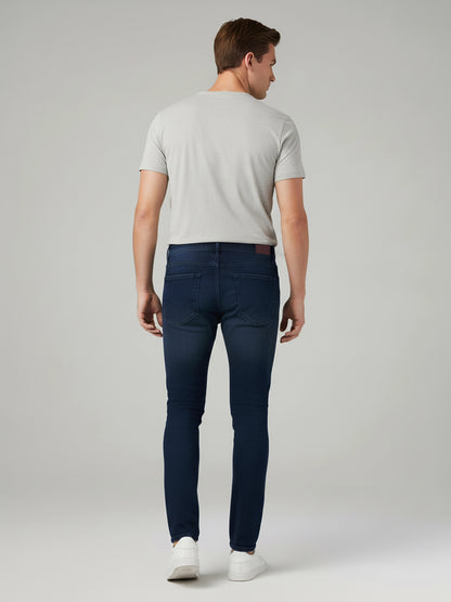 Celio* Men Blue Solid Slim Fit Cotton Jeans