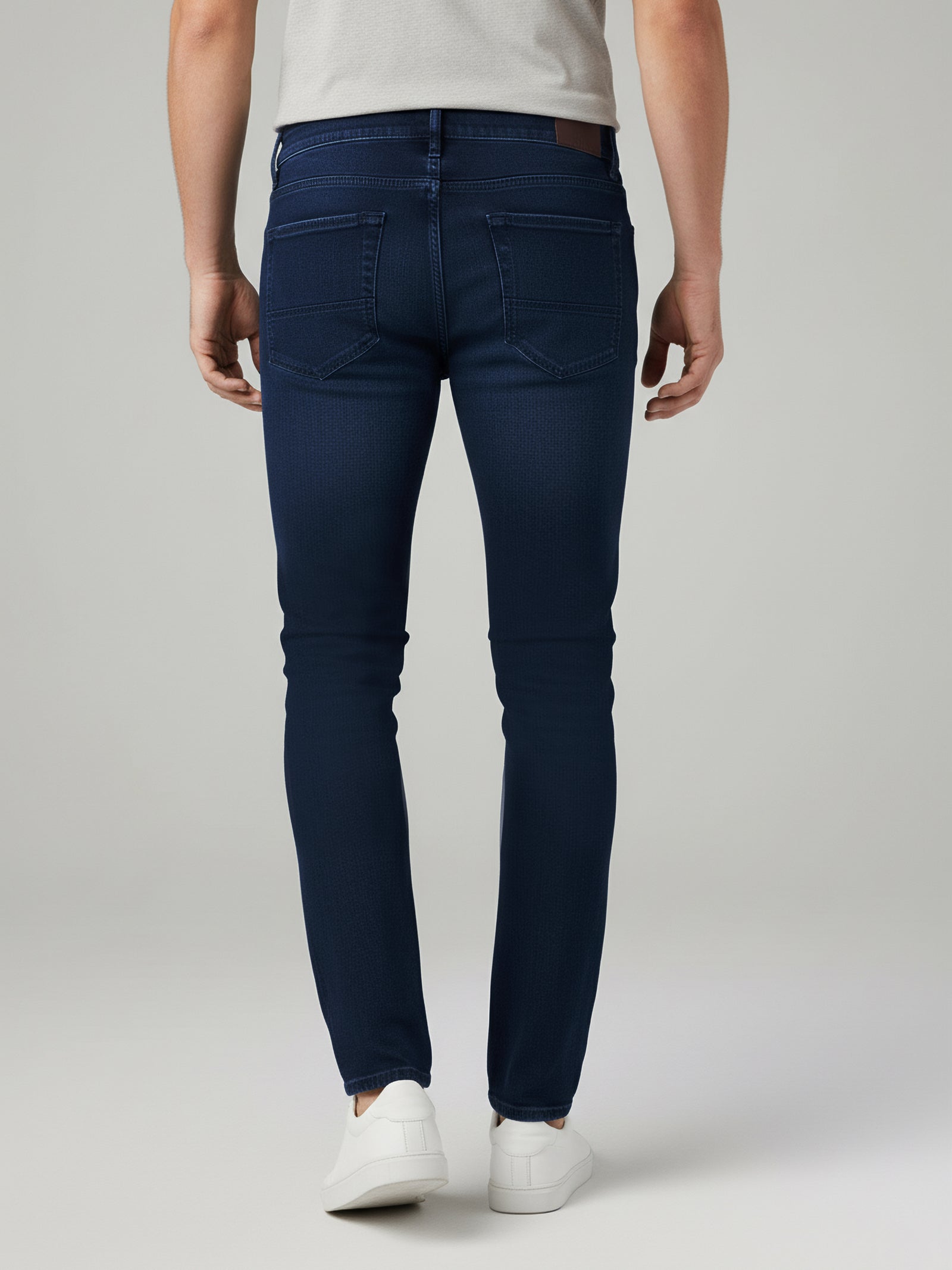 Celio* Blue Solid Cotton Slim Fit Men Jeans