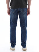 Celio Dobby Slim Fit Cotton Blend Blue Jeans