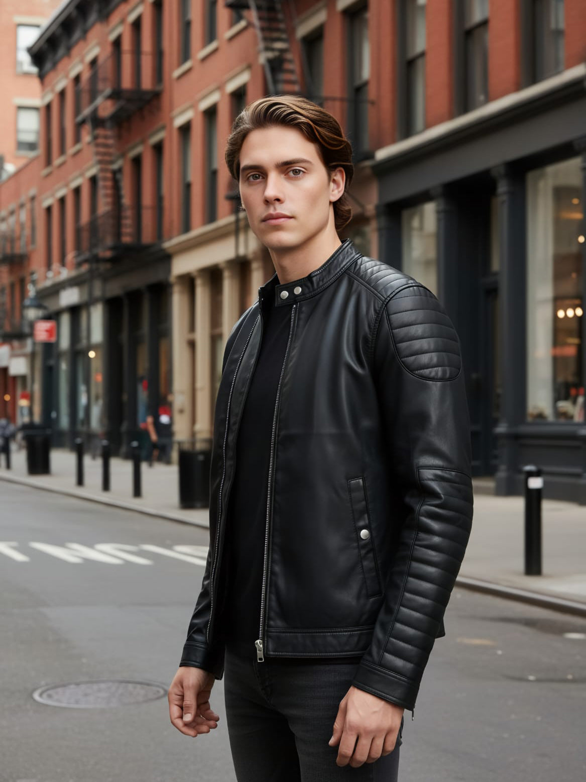 Celio Men Black Solid Regular Fit Polyester Jackets