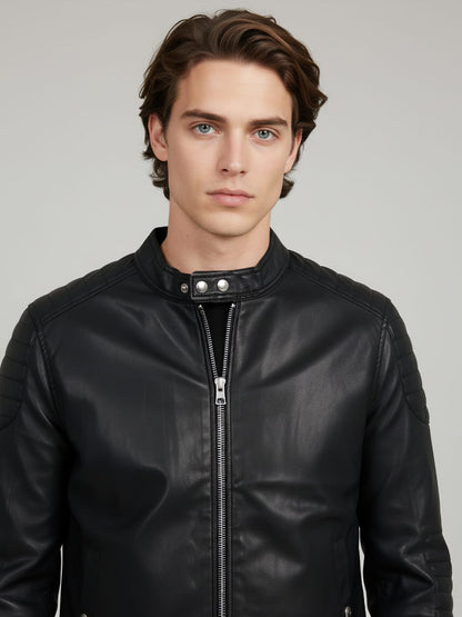 Celio Men Black Solid Regular Fit Polyester Jackets