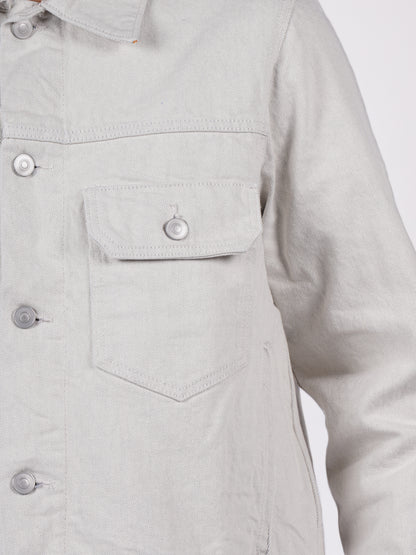 Celio Men Beige Solid Regular Fit Cotton Jackets