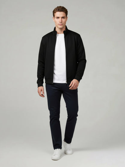 Celio* Men Black Solid Regular Fit Polyester Jackets