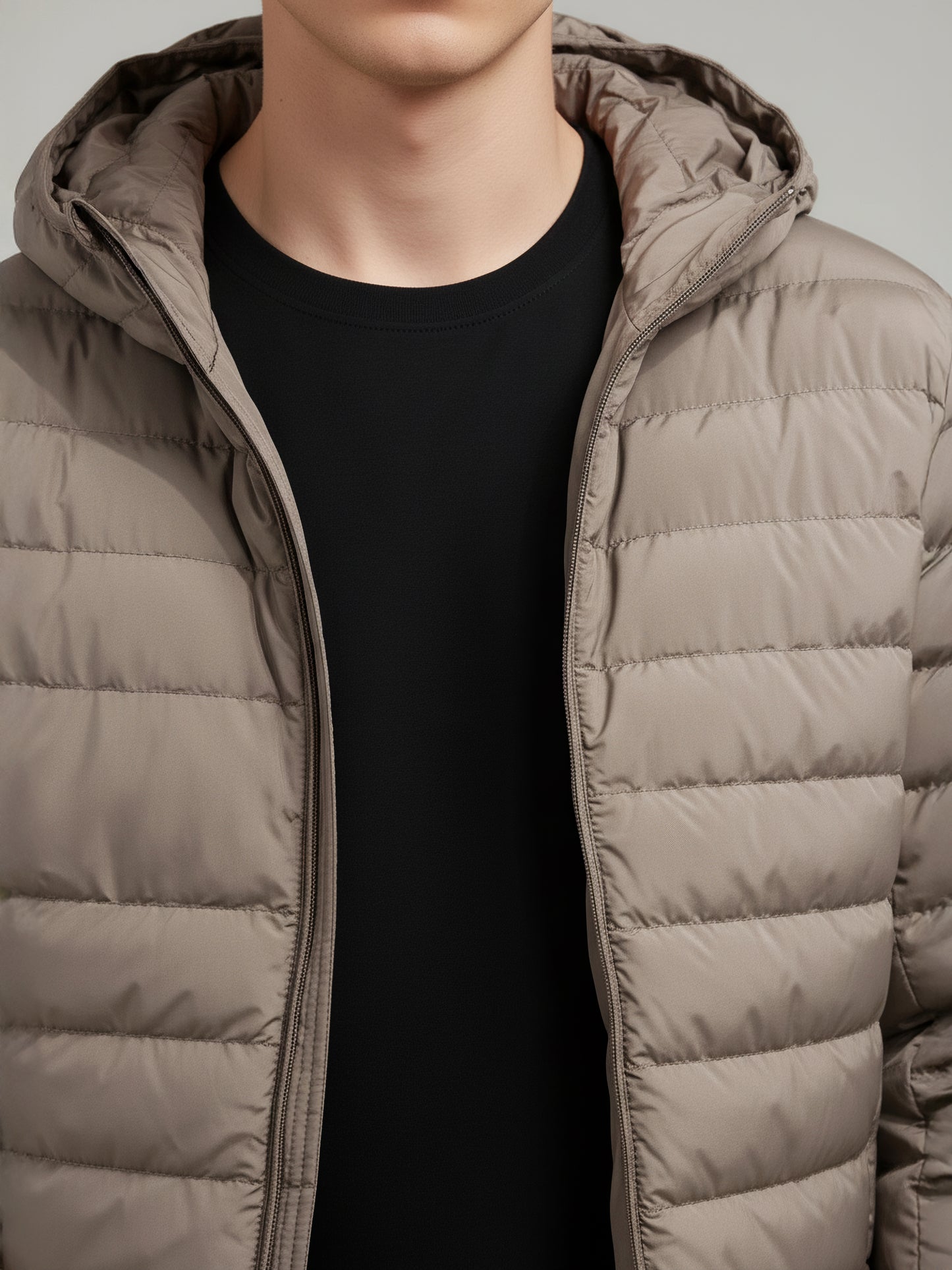 Celio* Men Beige Solid Regular Fit Polyester Jackets