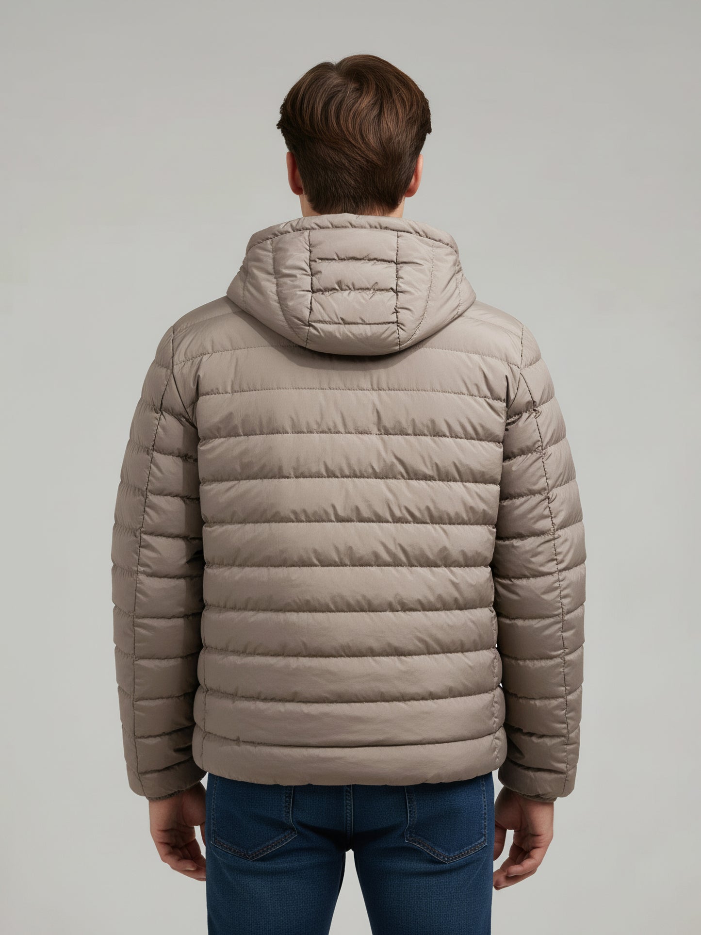 Celio* Men Beige Solid Regular Fit Polyester Jackets