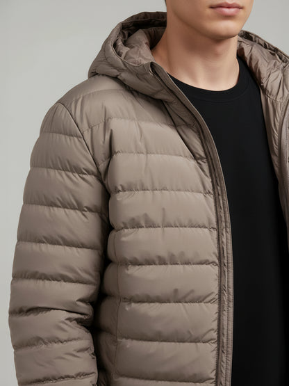 Celio* Men Beige Solid Regular Fit Polyester Jackets