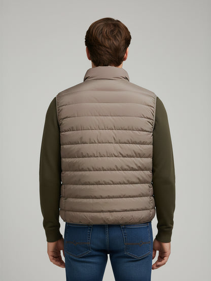 Celio* Men Beige Solid Regular Fit Polyester Jackets