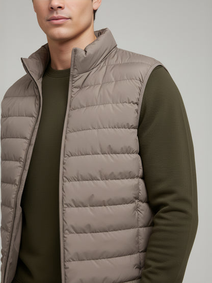 Celio* Men Beige Solid Regular Fit Polyester Jackets