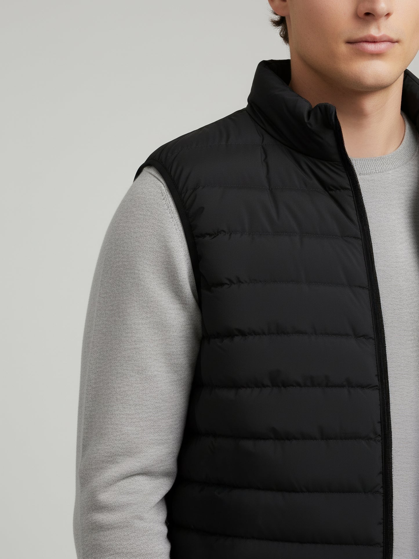 Celio* Men Black Solid Regular Fit Polyester Jackets