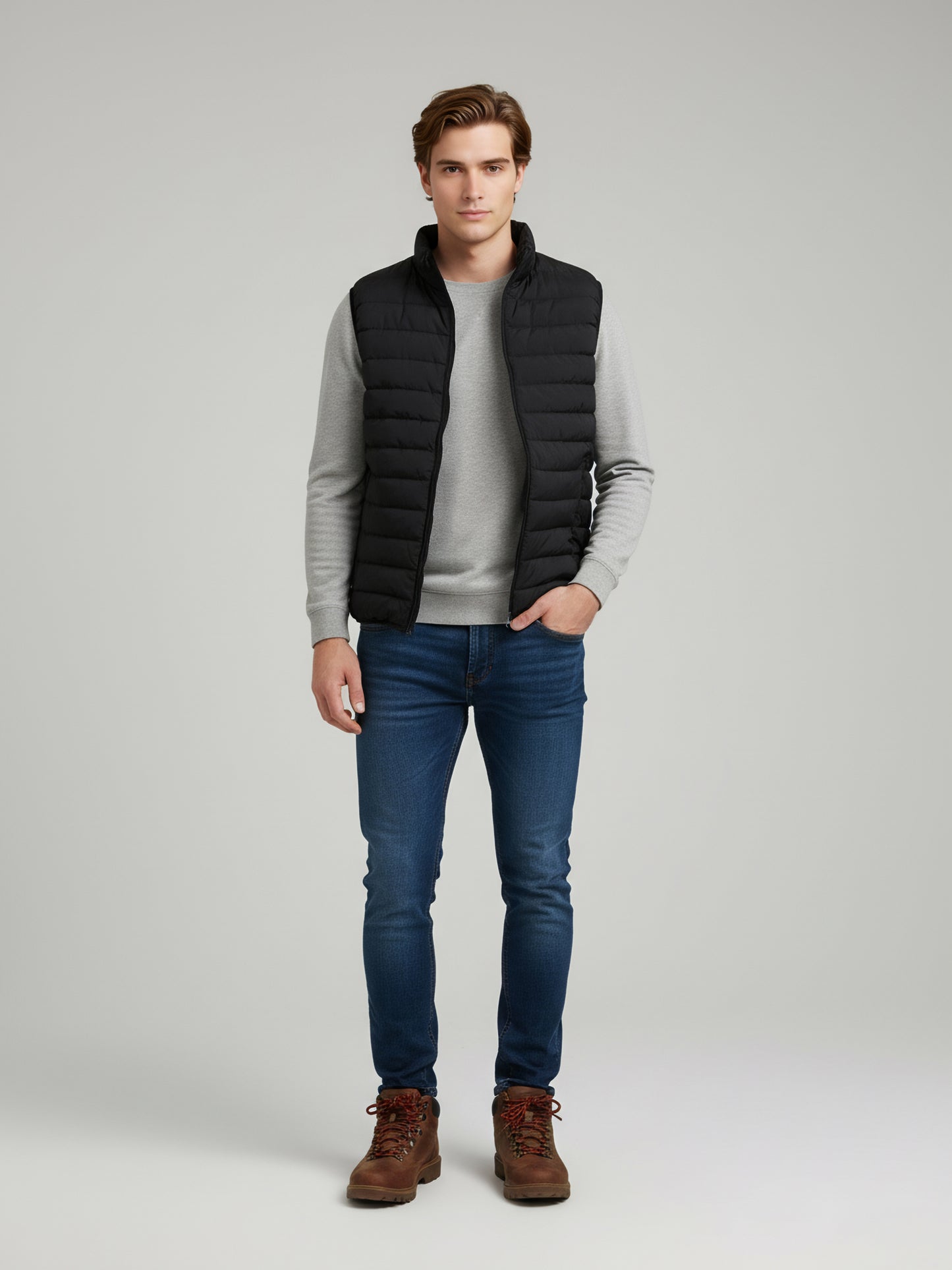 Celio* Men Black Solid Regular Fit Polyester Jackets