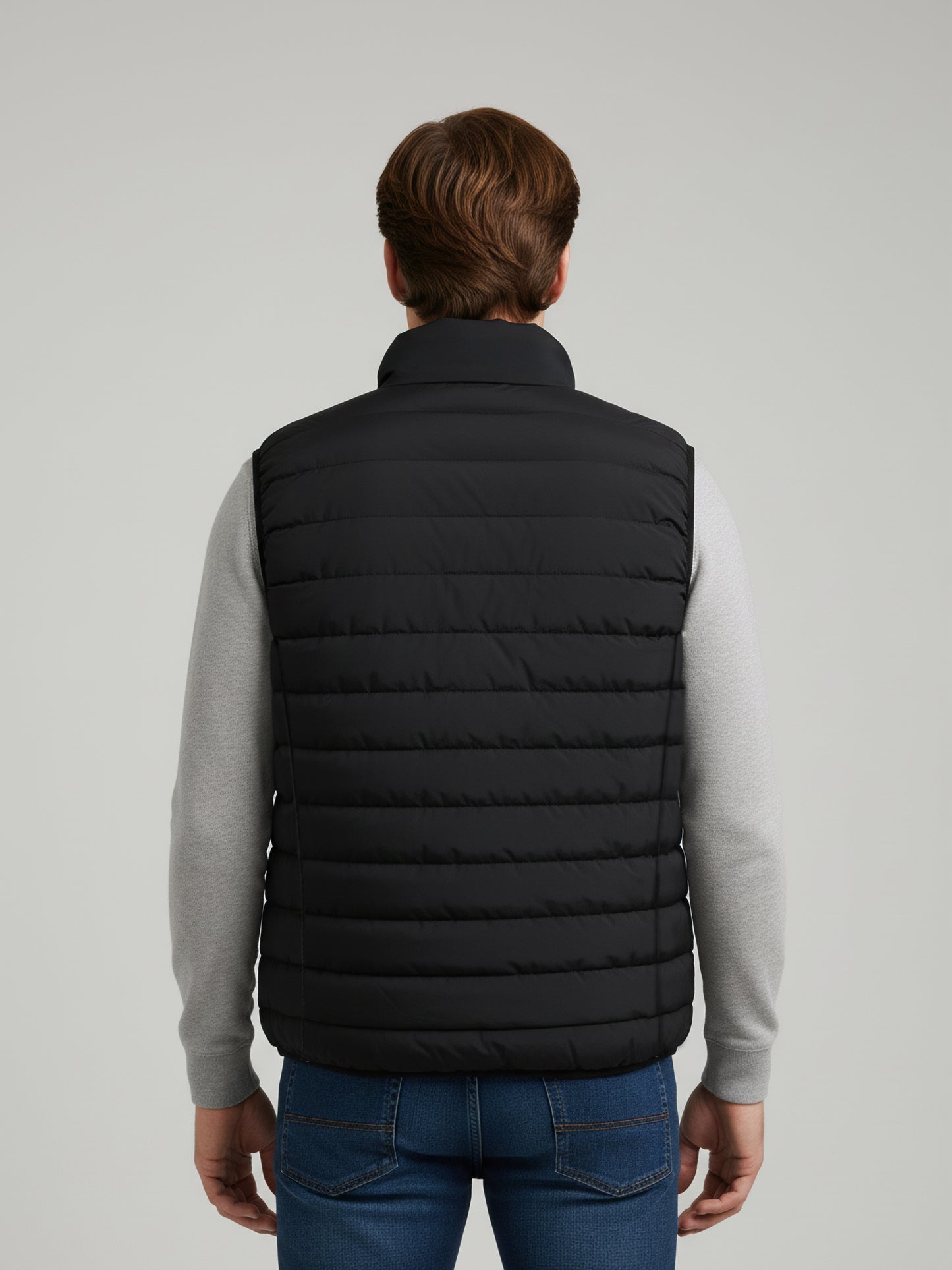 Celio* Men Black Solid Regular Fit Polyester Jackets