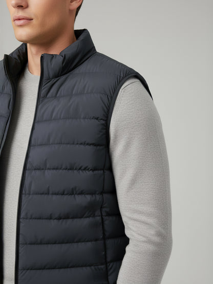 Celio* Men Grey Solid Regular Fit Polyester Jackets