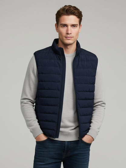 Celio* Men Navy Blue Solid Regular Fit Polyester Jackets