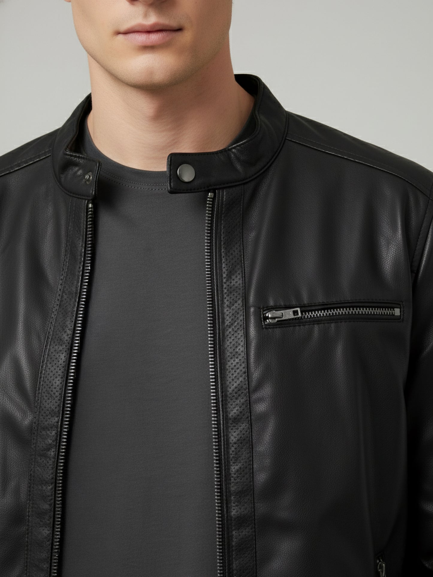 Celio* Men Black Solid Regular Fit Polyester Jackets