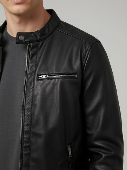 Celio* Men Black Solid Regular Fit Polyester Jackets