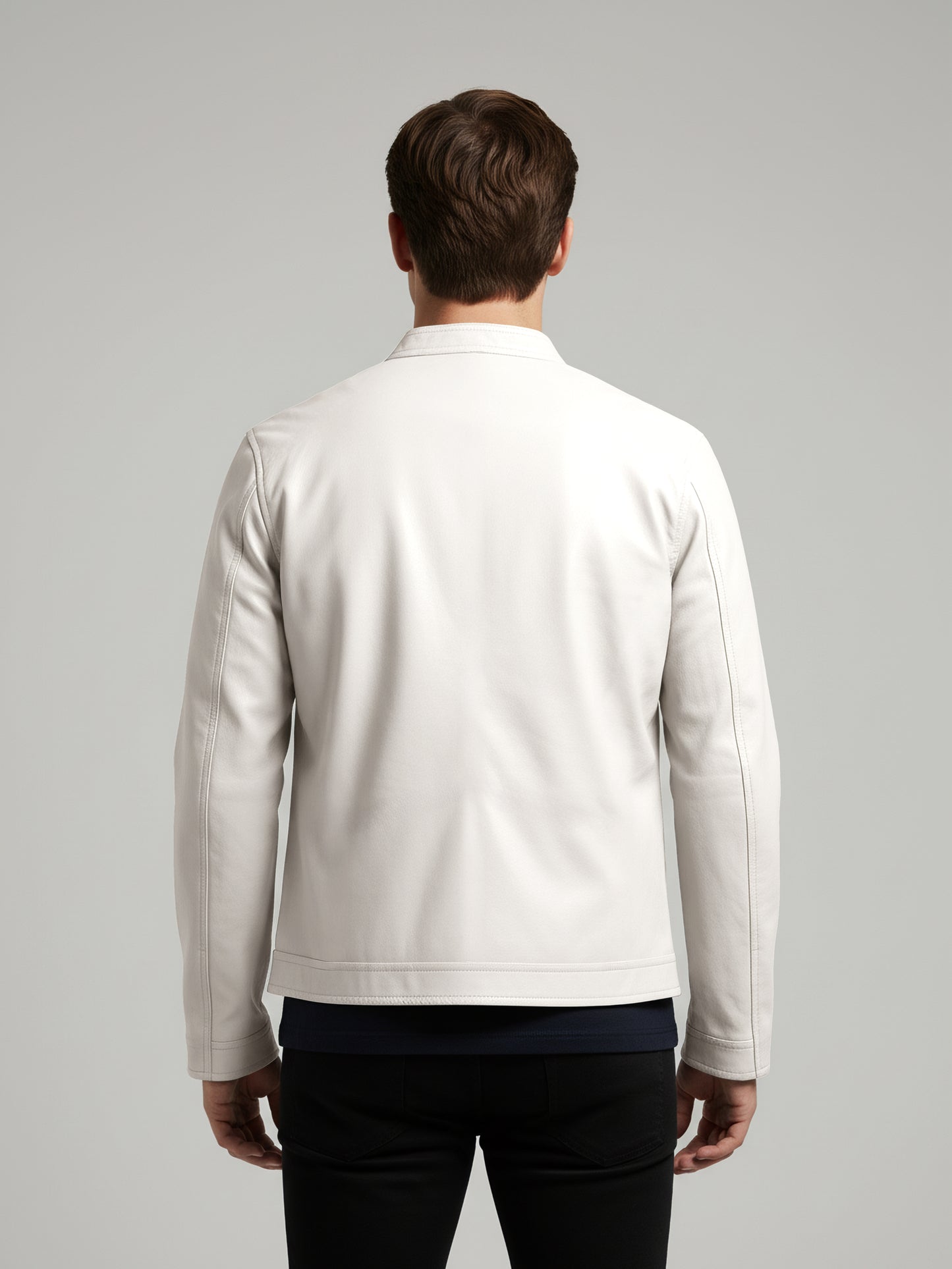 Celio* Men White Solid Regular Fit Polyester Jackets