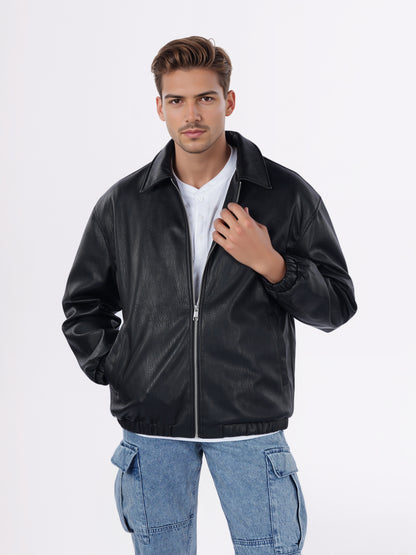 Celio* Men Black Solid Regular Fit Polyester Jackets